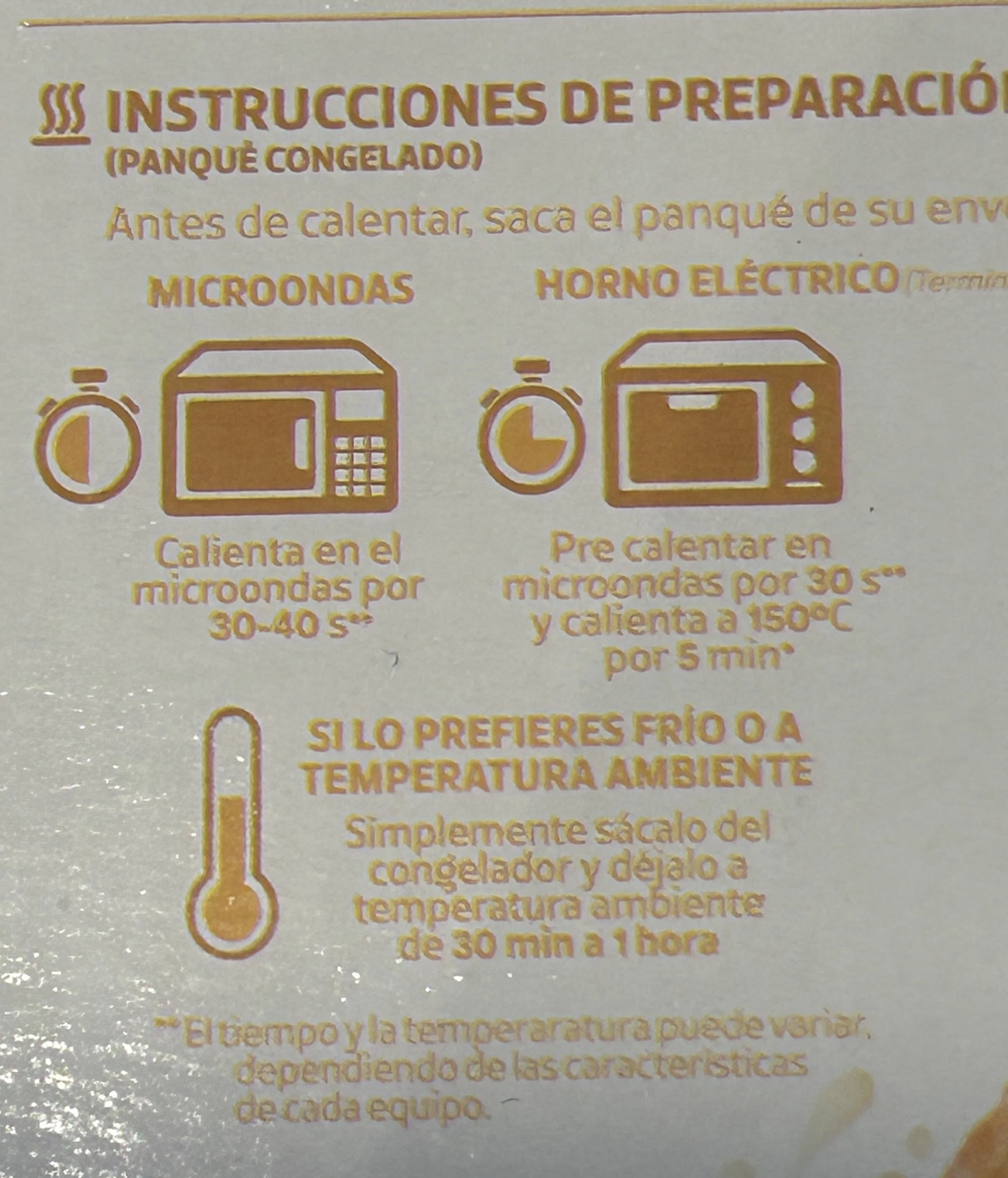 Preparation instructions for Panqués de Elote