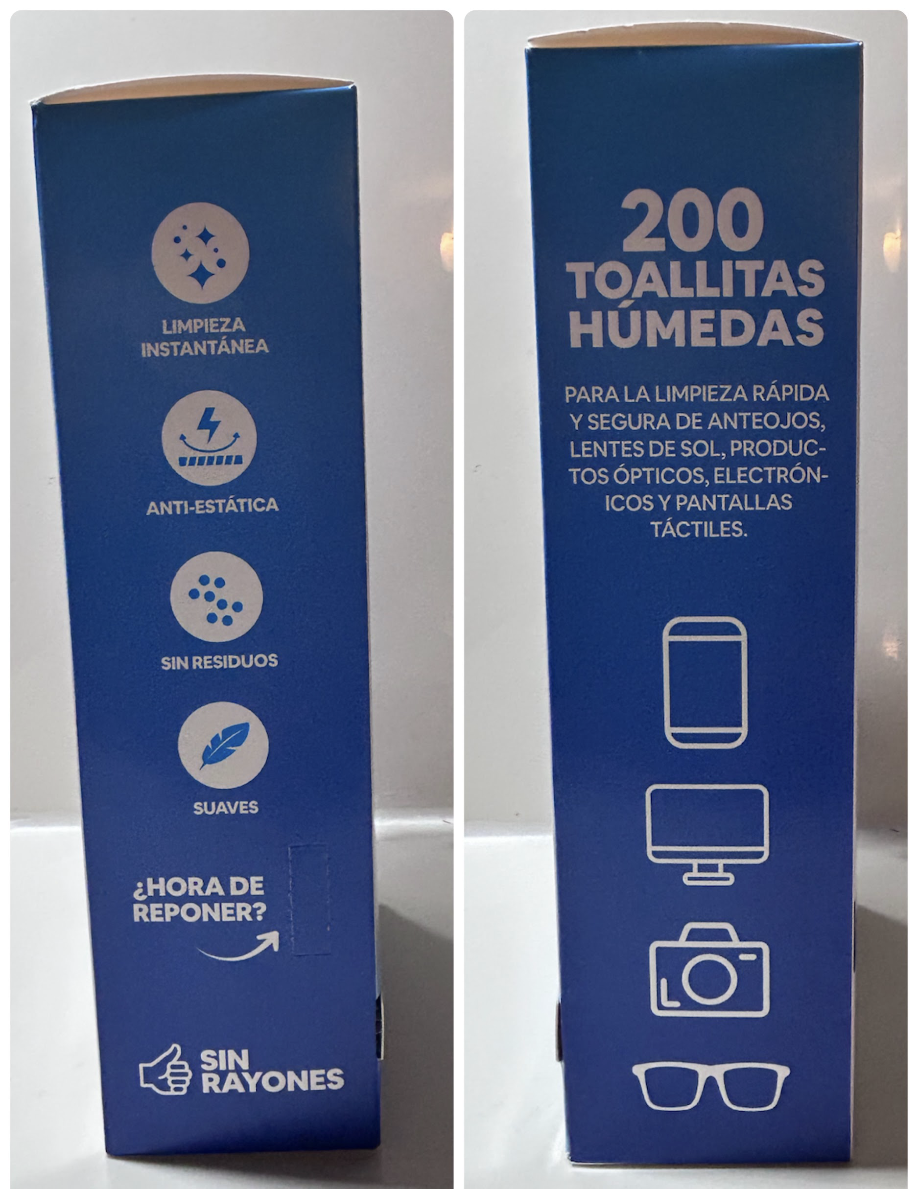 OPTI WIPES side panels with features and use cases