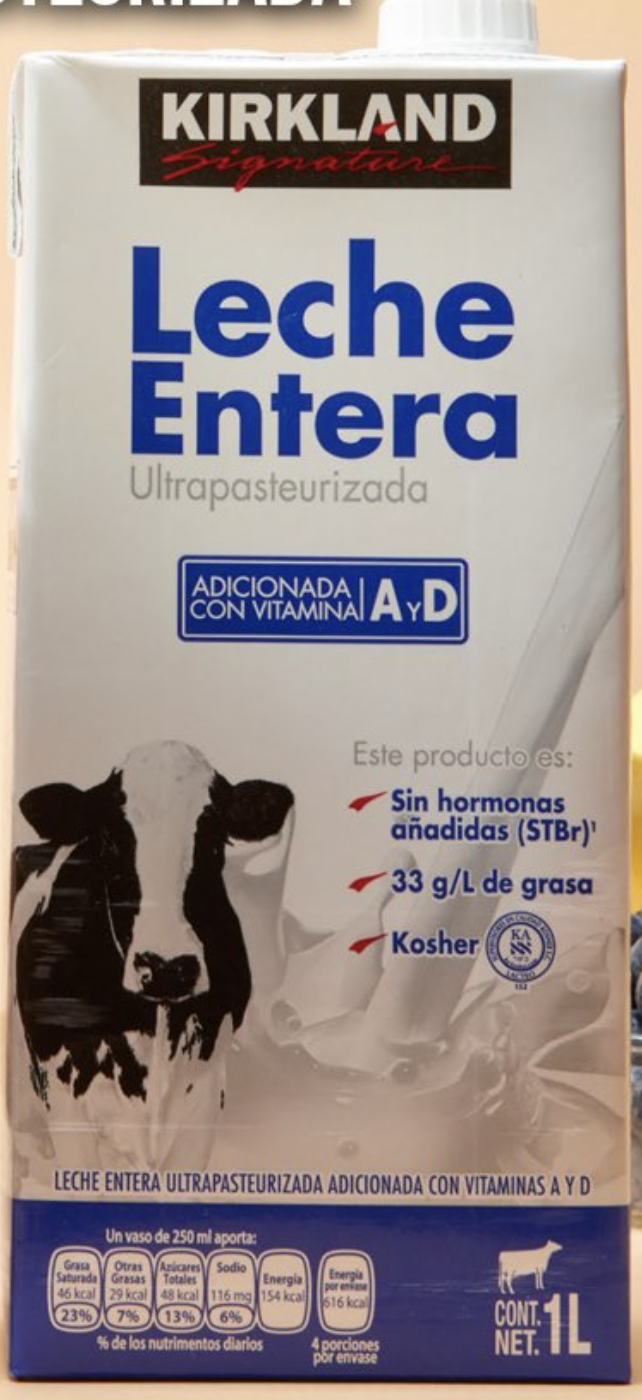 Kirkland Whole Milk (UHT) 1L