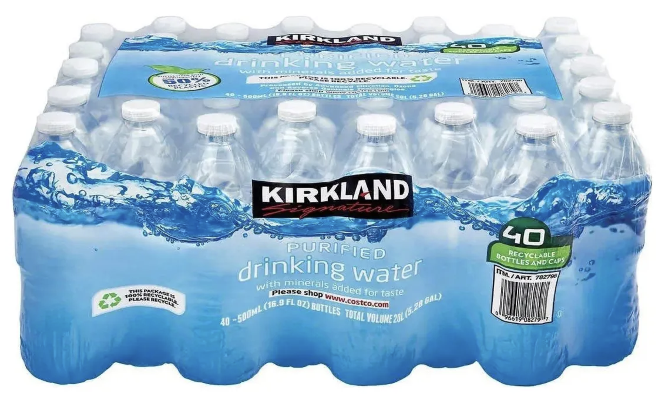 Kirkland Purified Drinking Water (40 × 500ml)